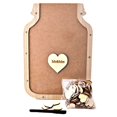 thumbnail image 1 of Love Story Wooden Hearts Jar Display Guest Book - 60pcs, 1 of 1