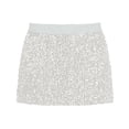 thumbnail image 2 of ClodeEU Women's Sequin Bodycon Mini Skirt ,Solid Color Glitter Party Pencil Skirt White,Womens Plus L, 2 of 3