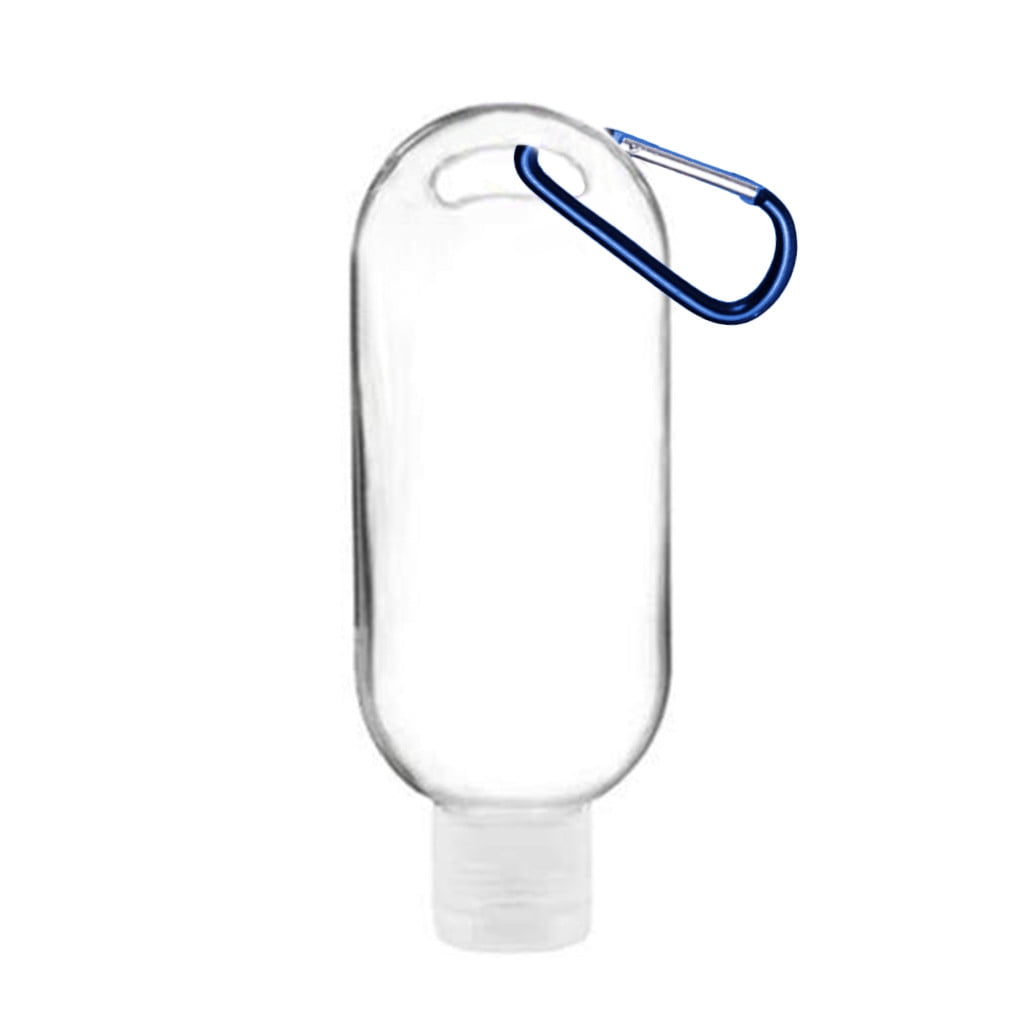 Travel Plastic Clear Keychain Bottles Leakproof Empty Containers Flip