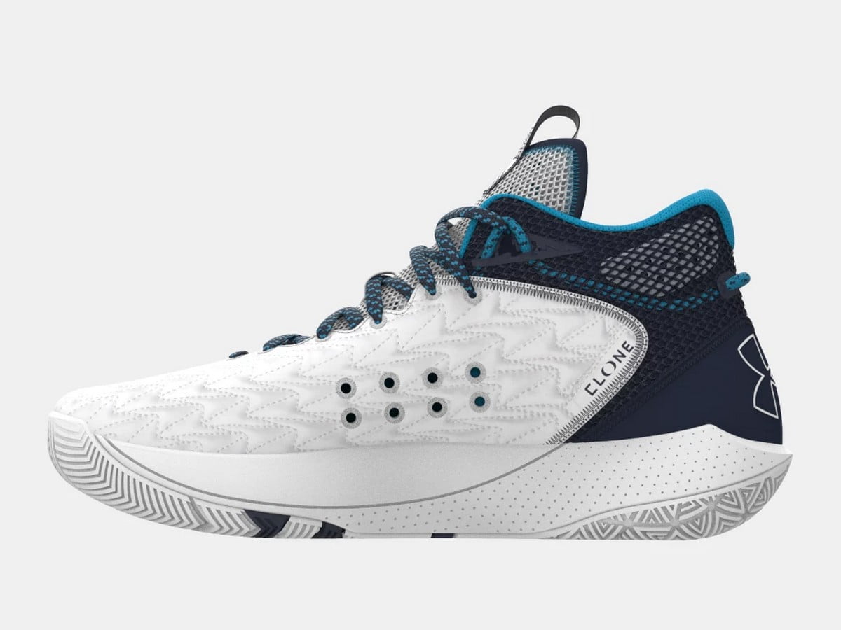 カレッジ　ネイビー　アンダーアーマーUA Hovr 5 海軍　アメフト　バスケ Under Armour HOVR Havoc 5 Clone Basketball Shoes White | Navy Size
