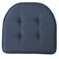 thumbnail image 3 of U-Shaped Memory Foam No Slip Back 16 x 16 Chair Pad Cushion 6 Pack - Denim, 3 of 7