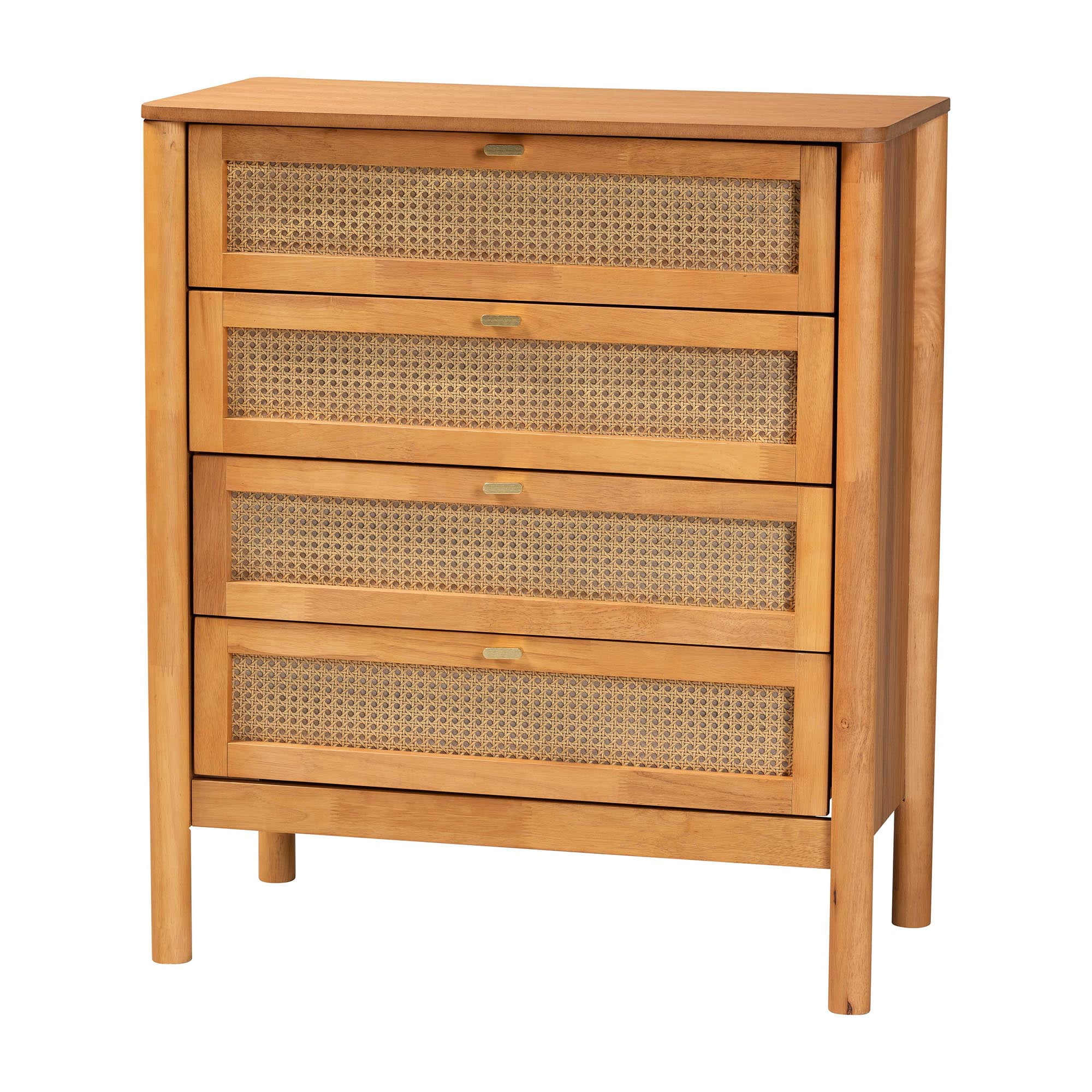 Baxton Studio Jenn Japandi Bedroom Storage Set, 3-Piece, Golden Brown