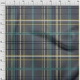 thumbnail image 3 of oneOone Viscose Jersey Gray Fabric Madras Check Fabric For Sewing Printed Craft Fabric By The Yard 60 Inch Wide, 3 of 5
