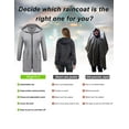 thumbnail image 7 of Zeagoo Women's Rain Jacket Plus Size Long Raincoat Lightweight Hooded Windbreaker Waterproof Jackets with Pockets, 7 of 7