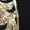 Gold, variant on Women's Sequin Embellished Open-Front Cardigan with Sheer Mesh Long Sleeves - Large, Silver