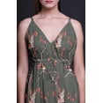 thumbnail image 3 of Bimba Robe Longue à Imprimé Floral pour Femmes, Bretelles Spaghetti, Col en V, Maxi, Tenue de Plage - Petit, 3 of 5