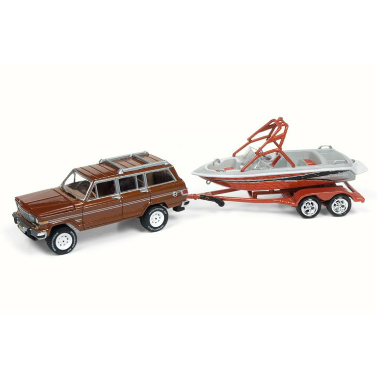Round 2 Johnny Lightning - Gone Fishing 2017 Release 3 Set A Diecast Car  Package - Box of 6 assorted 1/64 Scale Diecast Model Cars - 3 types, 2  pieces