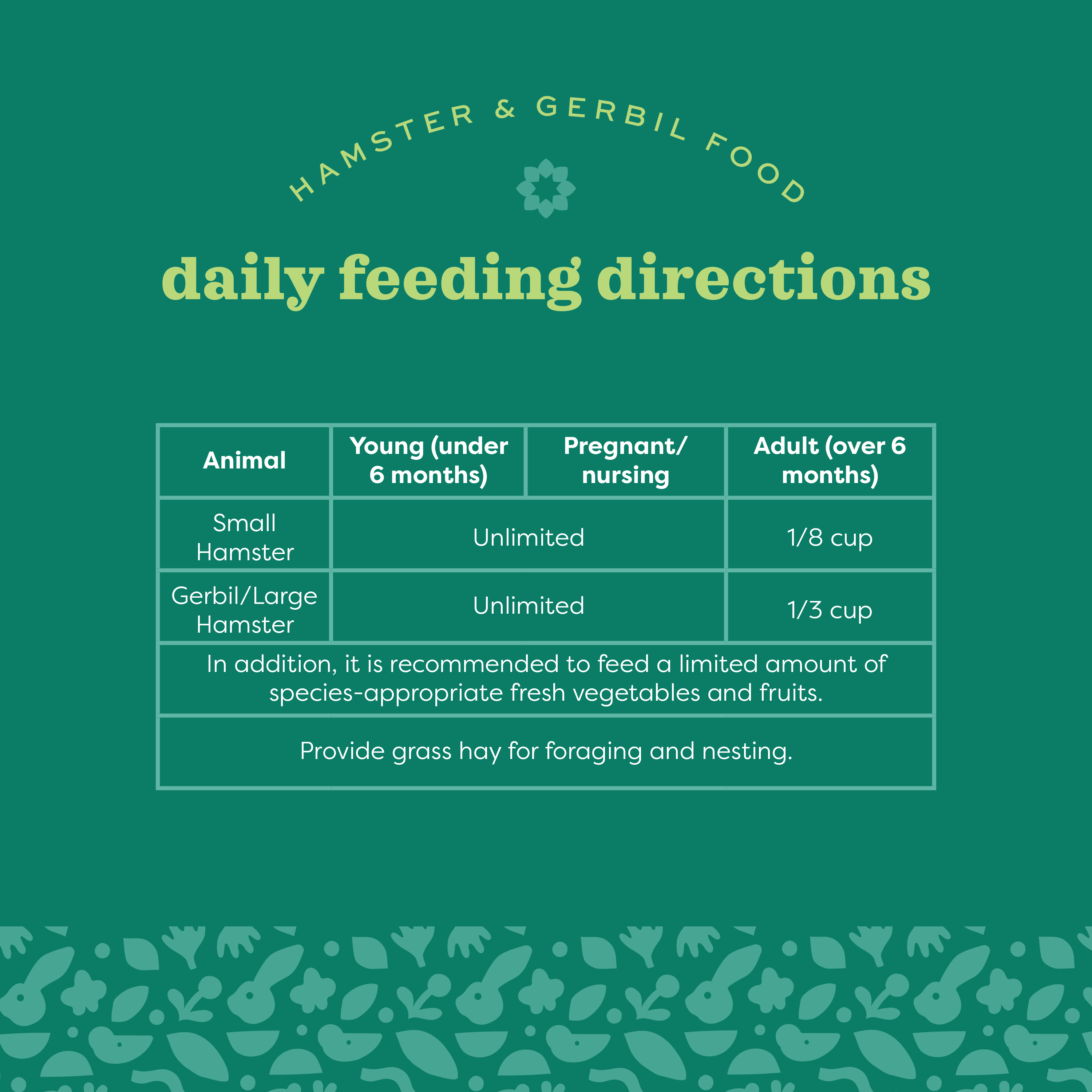 Oxbow Simple Harvest Hamster Gerbil 1.5lb.