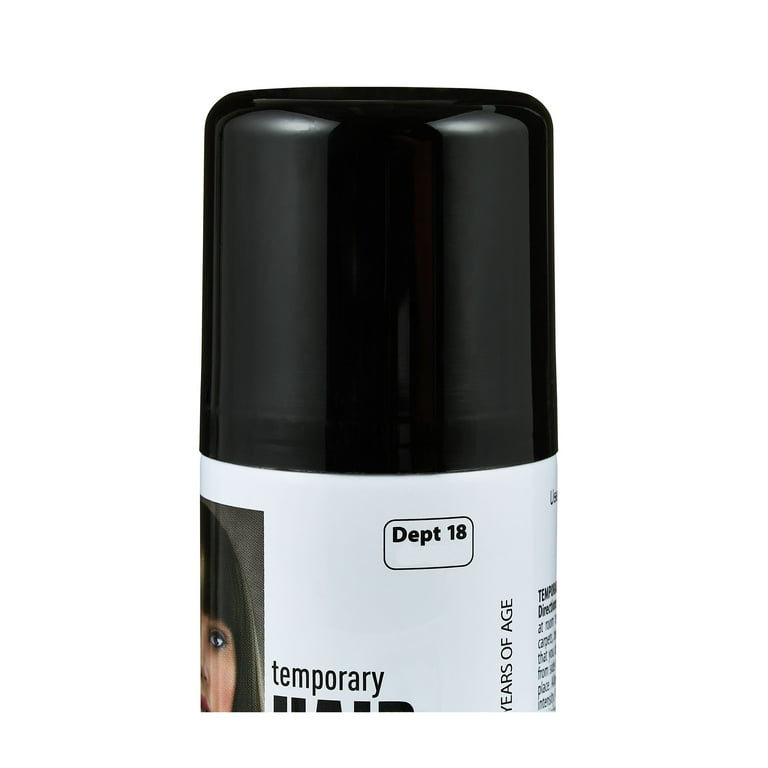 Halloween Temporary Hair Color Spray, Black, oz, by Goodmark