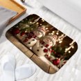 thumbnail image 6 of 1pc Snowmen in Christmas Absorbent Non-Slip Bathroom Thickened Flannel Rug Decor,Soft,Quick Drying,Suitable For Indoor/outdoor Use,Bathrooms,Bedrooms,Kitchens,Terrace,Laundry Rooms,16"x24", 6 of 9