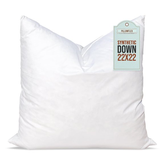 Inserto de almohada: plumón sintético Pillowflex, 22 x 22 pulgadas