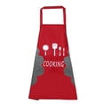 thumbnail image 3 of Billuyoard Delantal impermeable a prueba de aceite, babero de cocina ajustable con accesorio de cocina Herramientas y accesorios para hornear Rojo, 3 of 6