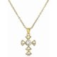 thumbnail image 1 of Hamsa Hand Cubic Zirconia Cross Pearl Turkish Evil Eye Lucky Protection Gold Pendant Graduated Necklace For Women Girls Choker 18k Gold Plated Gifts, 1 of 4