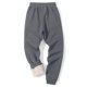 thumbnail image 4 of Pantalones largos de invierno para hombre, rectos, de terciopelo, informales, de uso diario, de rayón, 4 of 4
