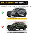 thumbnail image 4 of Nilight Roof Rack Cross Bars Fit for 2019-2024 Kia Telluride S SX SX-P EX Aluminum Rails Crossbars with Anti-Theft Lock for Rooftop Cargo Carrier Luggage Box Tent(Not for X-Line and X-Pro), 4 of 7