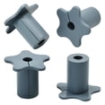 thumbnail image 1 of 4 PCS Starlink Wall Grommets Kit 5/8" Silicone Wall Bushing-Waterproof Drywall Tv Cord Pass Through Split Rubber Cable Grommet for Starlink Dishy Ethernet Cables Router (Grey 1-1/16" Height) Grey, 1 of 8