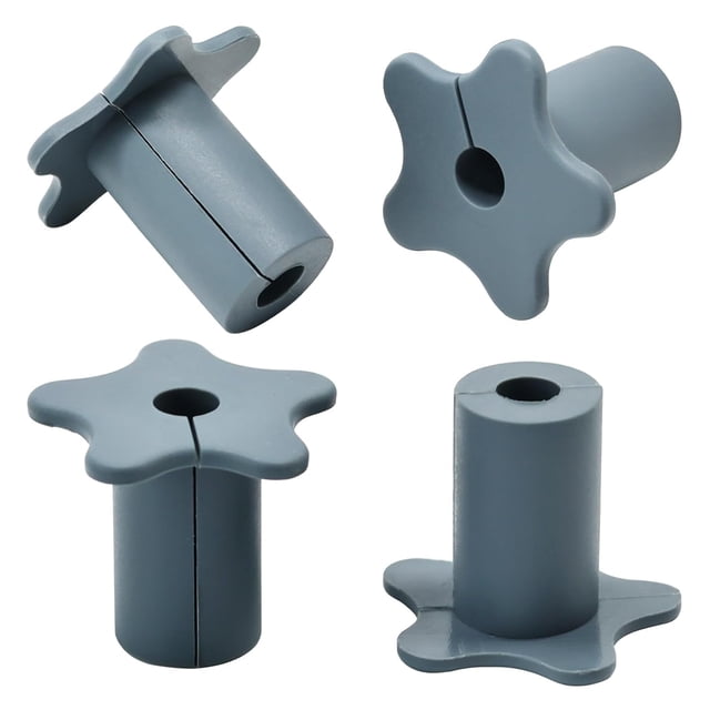 4 PCS Starlink Wall Grommets Kit 5/8" Silicone Wall Bushing-Waterproof Drywall Tv Cord Pass Through Split Rubber Cable Grommet for Starlink Dishy Ethernet Cables Router (Grey 1-1/16" Height) Grey