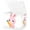 Cartoon Rabbit Holding Carrot, variant on Foldable Fabric Storage Bin With Handle Collapsible Basket Box Storage With Lid Organizer Cat Couple