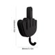 thumbnail image 3 of Colgador de llaves de dedo medio - Llavero adhesivo para decoración de pared negro Ndcxsfigh Libre de BPA, 3 of 3