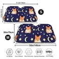 thumbnail image 7 of Lsque Corgi Lying With Moons And Stars Car Windshield Sun Shade | Accordion Folding Style Auto Shade for Car Truck SUV Van | Blocks UV Rays Sun Visor Protector | Medium, 7 of 7