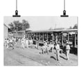 thumbnail image 2 of Print: Men Outside Train Stopped At Station, Altata Railway, Navolato, 2 of 4
