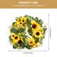 thumbnail image 3 of EeaseMX 1 guirnalda luminosa de girasol para puerta, decorativa, color amarillo, 3 of 8