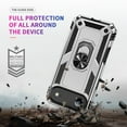 thumbnail image 7 of Allytechgroup iPhone Air Case with Anti-Spy Screen Protector, Heavy Duty Shockproof Rotating Kickstand Anti-Scratch Magnetic Back Cover Compatible with Car Mount Bumper Rugged Case, Silver, 7 of 7