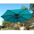 Covered Living 9ft Umbrella Replacement Canopy 8 Ribs in Turquoise