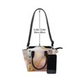 thumbnail image 5 of Single Shoulder Bag Rivet Bag 7.48×7.48×3.94in Removable Shoulder Belt Can Be Held Or Diagonal Across A Variety Of Matching Styles Lightpink White Gold Marble, 5 of 6