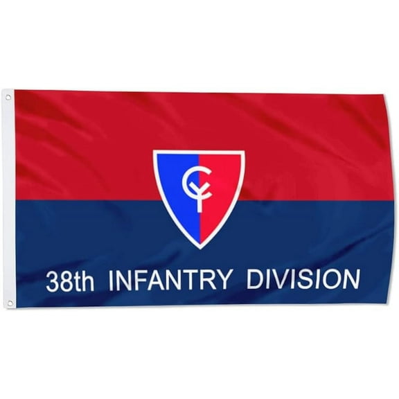 Army 38th Infantry division Flag 3x5Feet Military Banner with 2 Brass Grommets