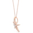 thumbnail image 2 of Diamond Accent Star Pendant for Women in 10K Rose Gold on 18 Inch Box Chain, 2 of 4