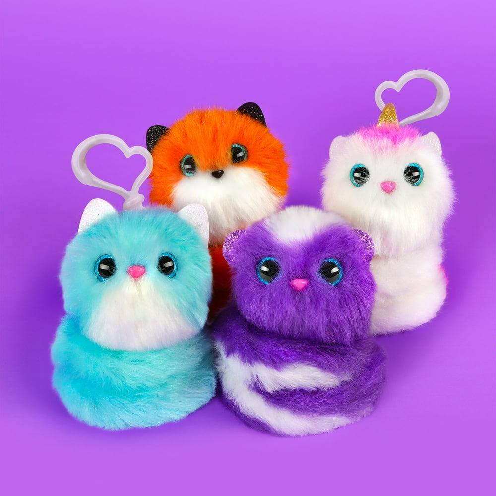 Pomsie Poos 4-Pack Assortment 3 (Four Plush Toys with clip) - Walmart.com - Walmart.com