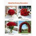 thumbnail image 4 of VEVOR Artificial Flowers, 500 pcs Real Looking Red Foam Fake Roses Bulk, Faux Red Bridal Shower with Stems for DIY Wedding Bouquets, Home Centerpieces Arrangements, Party Tables Decorations, 4 of 9