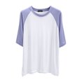 thumbnail image 4 of RMGVDSD Casual Womens T Shirts Women's Short Sleeve T Shirt Round Neck Tee Top Basic Loose Fit Trendy Shirt Wear Loose Fit Basic Tees, 4 of 4