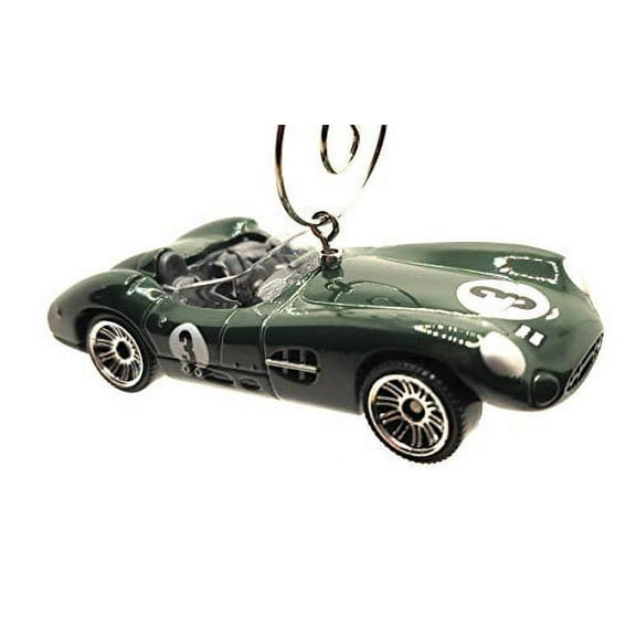 1956 Aston Martin DBR1 Top Gun Christmas Ornament 1:64 Green