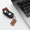 thumbnail image 6 of Naloa Hawaiian Style Print Keyfob with Split Key Ring and Print Labels, Key Labels Key Chain Tags, Luggage Tags, Car Key Chain Ring Keyfob Gift, 6 of 7