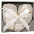 thumbnail image 4 of DEMDACO Taupe Grey Heart Shaped 10 x 11 inch Plush Polyester Decorative Throw Giving Pillow, 4 of 6