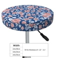 thumbnail image 4 of Fotbe Rose Flowers Stool Covers Round,Waterproof Round Bar Stool Covers Bar Chair Covers Washable Stool Cushion Slipcover for 12-14 Inch Chair-13 inch, 4 of 7