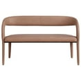 thumbnail image 5 of Best Master Furniture Marcus Brown PU Leather Dining Bench, 5 of 5