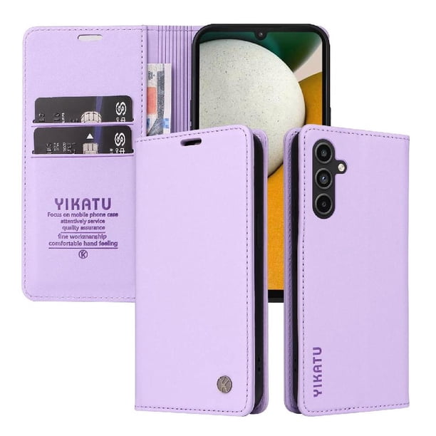 Funda para Samsung Galaxy A15 Estuche de Cuero PU Tipo Cartera con Ranuras para Tarjetas y Cierre Magnético