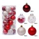 thumbnail image 1 of Bewildely 30 Uds. De bolas colgantes para árbol de Navidad, hogar, oficina, centro comercial, árbol, bolas de plástico, decoración colgante, adorno Kits de decoración para fiestas oro rojo Bewildely HA000435-05B, 1 of 6
