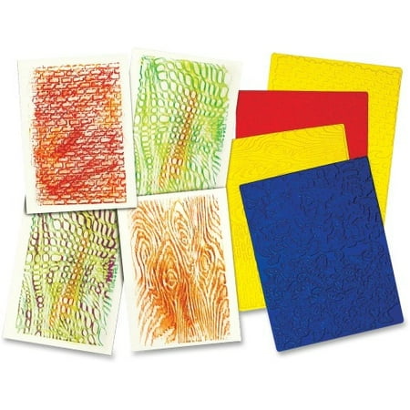 UPC: 0194629089512 | Roylco R-5839-2 Texture Rubbing Plates – Pack of 2