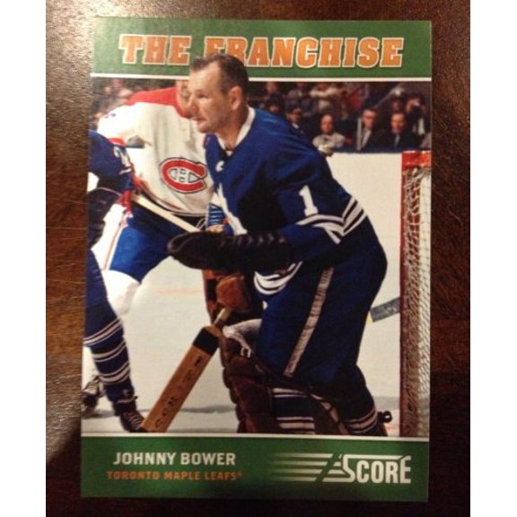 2012-13 Score Franchise Original Six #OS3 Johnny Bower NHL Hockey Trading Card