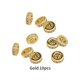 thumbnail image 5 of Jumpingount 10 piezas de DIY Beadwork Spacer Zircon decoración cuentas costura perlas joyería hacer artesanía decorativa Ropa, zapatos y accesorios Miscelánea Oro oscuro, 5 of 6
