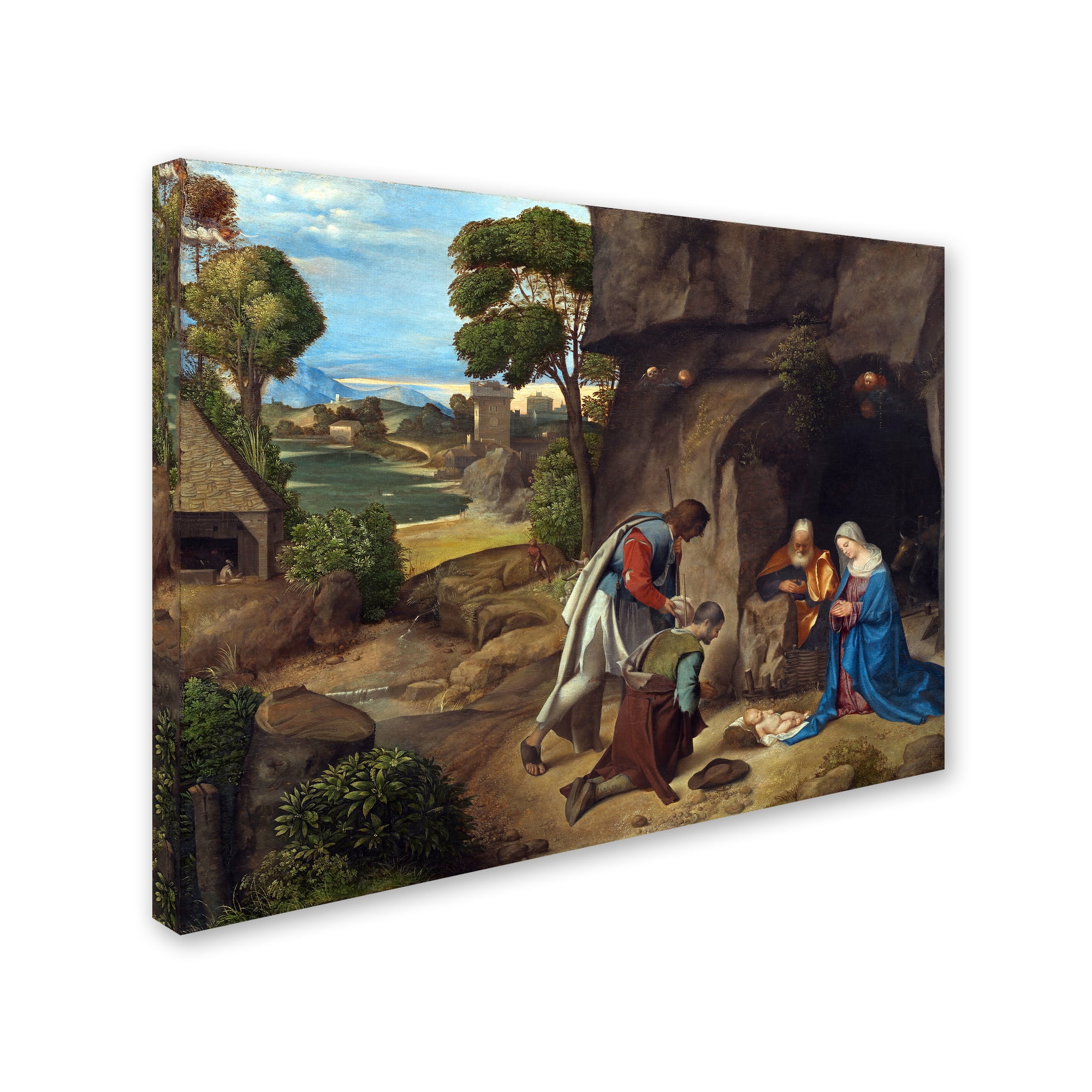 Giorgione 'The Adoration Of The Shepherds' Canvas Art