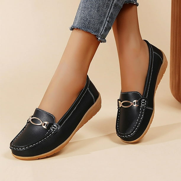 Xucatan Women's Casual Ballet Flats, Breathable Slip-On Round Toe Shoes for Women, Comfortable Solid Color Everyday Flat Shoes Gift