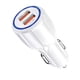 thumbnail image 1 of Adaptador de carga para automóvil Puertos USB dobles Adaptador de enchufe para encendedor Teléfono para automóvil Tableta Cargador USB, Blanco Sweethay EL000034-02B, 1 of 2
