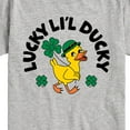 thumbnail image 3 of Instant Message - St. Patrick's Day Lucky Lil Ducky - Toddler & Youth Short Sleeve Graphic T-Shirt, 3 of 6