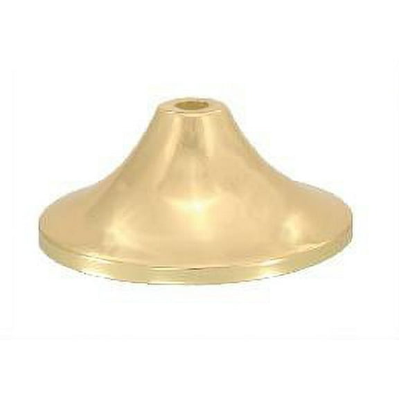 B&P Lamp® Smooth Cone-Shaped Brass Cap