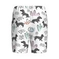 thumbnail image 2 of Haiem Dachshund Dog Puppy Men's Pajama Short with Soft Woven Cotton Elastic Waistband Sleep Short-XX-Large, 2 of 9